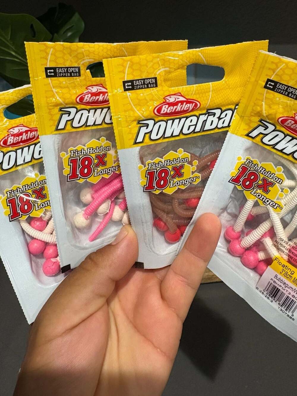 Berkley PowerBait 3" Floating Mice Tails Soft Fishing Bait.4 packs New.